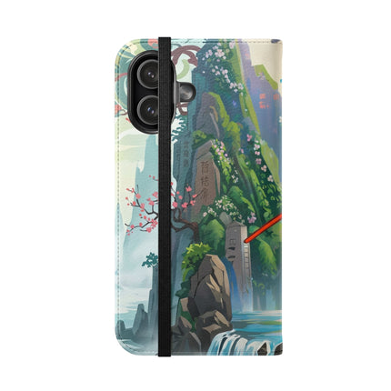 🐘⚔️ Cyberpunk Elephant Samurai Flip Case – Ancient Wisdom & Neon Power