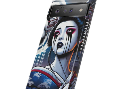 Geisha’s Black Ink Tears Phone Cases