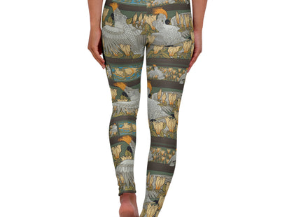 Cockatoos & Magnolia by Maurice Pillard Verneuil High Waisted Yoga Leggings (AOP)