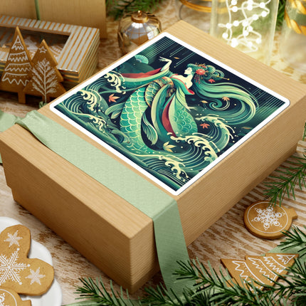 Mermaid Queen Rising from the Deep Kiss-Cut Stickers (4 Sizes)