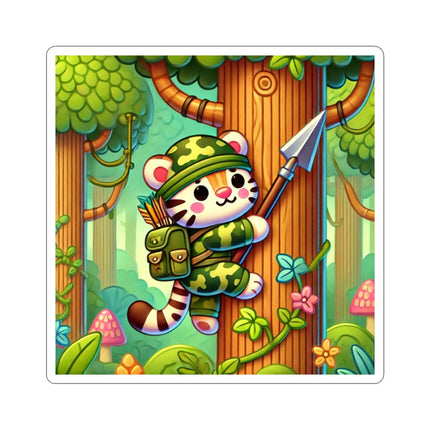 Stealthy Stripes Kiss-Cut Stickers (4 Sizes)