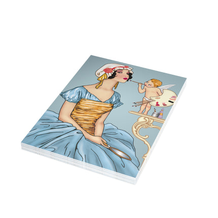 The Enchanting Painter: A Fairy's Artistic Touch Greeting Cards (1, 10, 30, and 50pcs)
