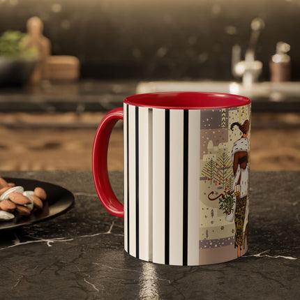 Wrapped in Elegance Colorful Mugs (11oz, 15oz)