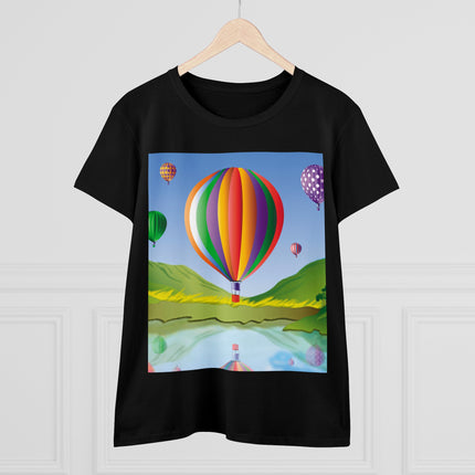 Colorful Heights Women's Midweight Cotton Tee