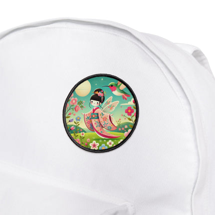 Geisha Fairy and the Hummingbird Blossom Iron-On Patches
