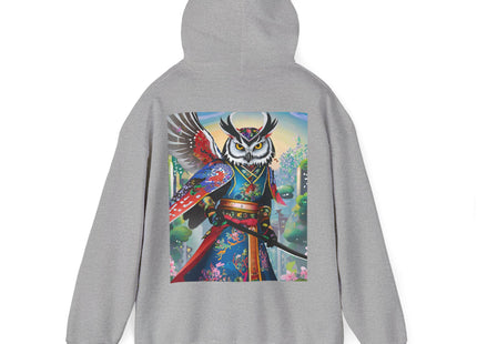 Cyberpunk Samurai Owl – Heavy Blend™ Hooded Sweatshirt