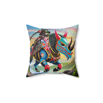 Bio-Mech Beast Spun Polyester Square Pillow