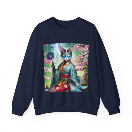 Cyberpunk Geisha Unisex Heavy Blend™ Crewneck Sweatshirt