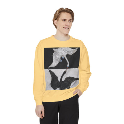 The Swan by Hilma af Klint Garment-Dyed Sweatshirt
