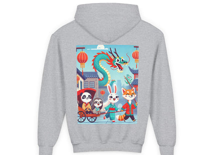 The Little Dragon and Friends Youth Heavy Blend Hooded Sweatshirt