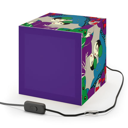 Two Pierrots Light Cube Lamp