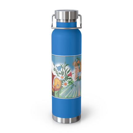 Fairy and Dapper Chick Copper Vacuum Insulated Bottle, 22 oz