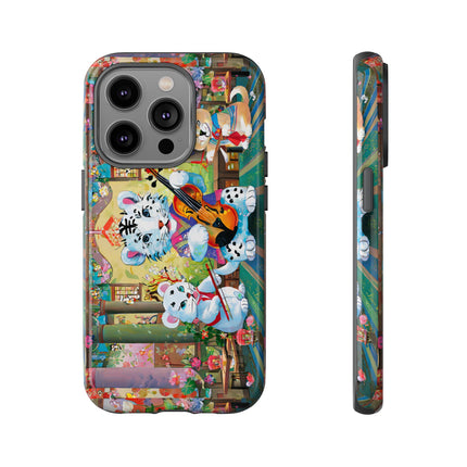 Melodies of the Snow Lion Cub Phone Cases