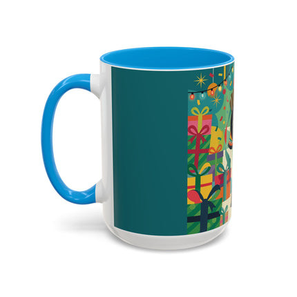 🎄✨ The Lady Of The Christmas Ornament Colorful Mug – Art Deco Holiday Fantasy
