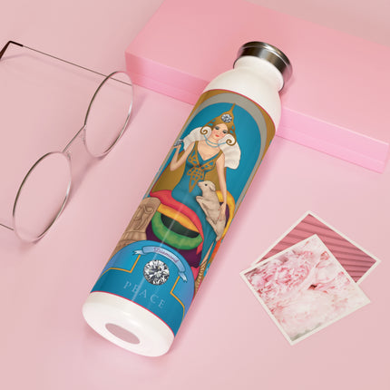 April & Diamond (from the Gem Series) by Sofia Chiostri Slim Water Bottle