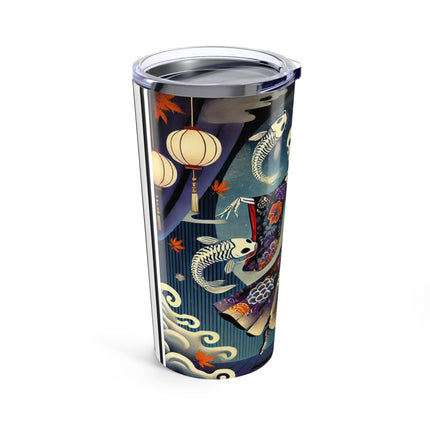 Skeleton Kabuki Performer Tumbler 20oz