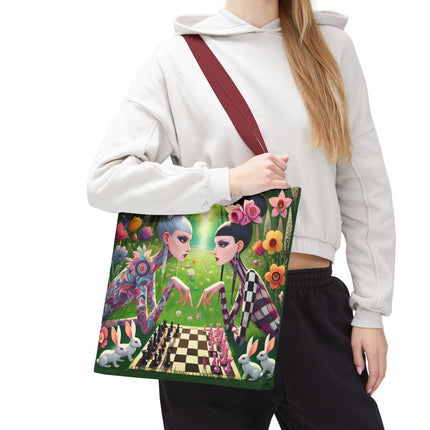 The Spring Gambit: A Fairy’s Move Tote Bag – Whimsical Chess & Spring Magic