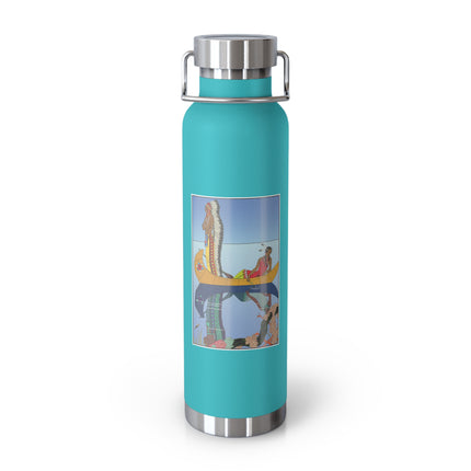Le long du Missouri (Indian couple on the Missouri River) by George Barbier Copper Vacuum Insulated Bottle, 22oz