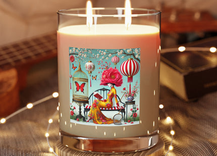 Reading In A Painted Garden Scented Candle - Full Glass, 11oz