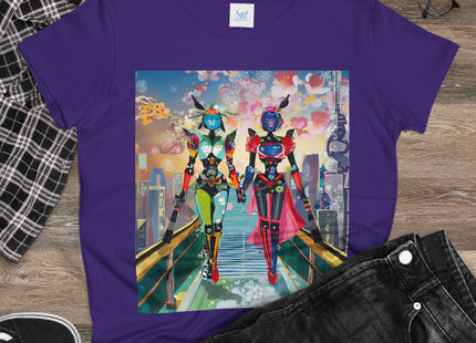 Cyber Punk Robot Models Cotton Tee