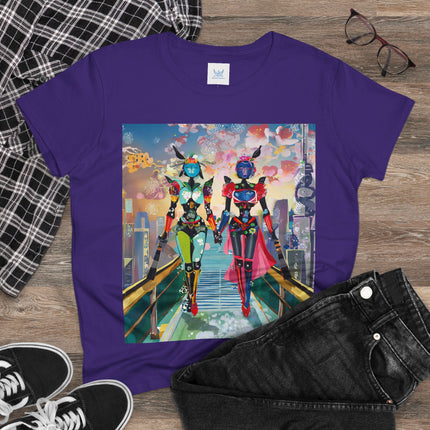Cyber Punk Robot Models Cotton Tee