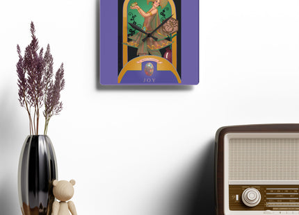 October & Opal, Tourmaline Zodiac Acrylic Wall Clock