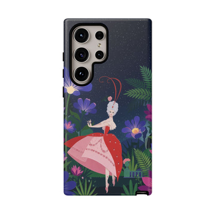 🌺✨ The Lady Of The Starlit Enchanted Garden Phone Case – Art Deco Floral Fantasy