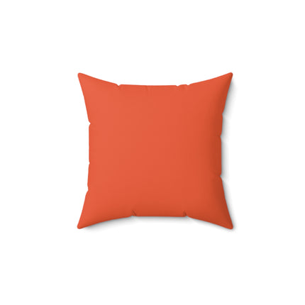 Autumn Serenade in Peach and Orange Spun Polyester Square Pillow