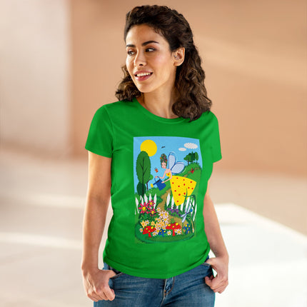 Garden Magic Women's Midweight Cotton Tee