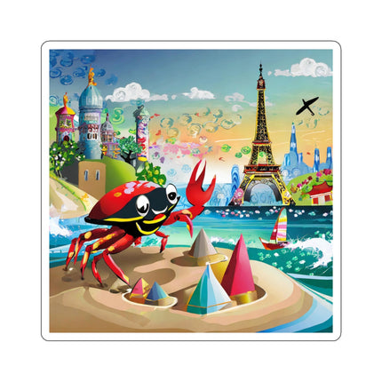 Crab Architect Kiss-Cut Stickers (4 Sizes)