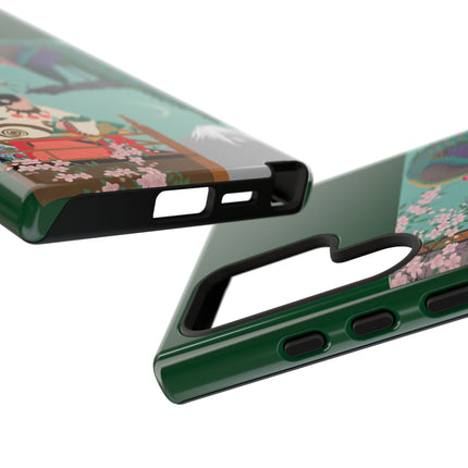 Peacock Garden Phone Case – Japanese Elegance & Timeless Beauty
