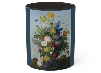 Bouquet of Flowers and a Nest by Sebastian Wegmayr Colorful Mugs, 11oz