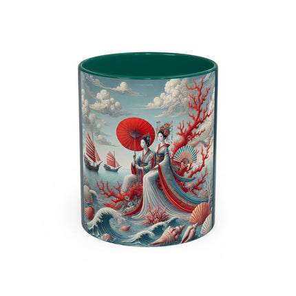 Ladies by the Quiet Sea Colorful Mugs (11oz, 15oz)
