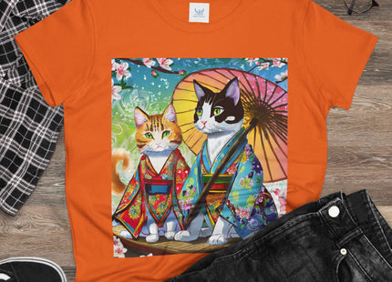 Kimono Kitties Cotton Tee