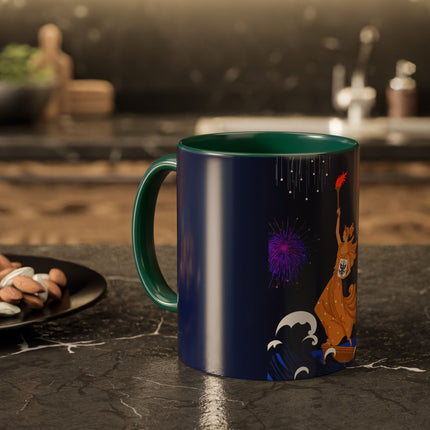 Liberty's Triumph Colorful Mugs – Art Deco Glory & Triumphant Spirit