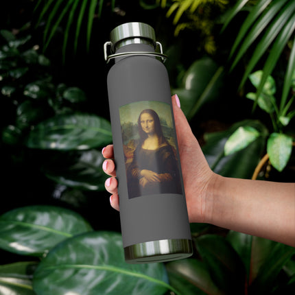 Mona Lisa by Leonardo da Vinci Copper Vacuum Insulated Bottle, 22oz