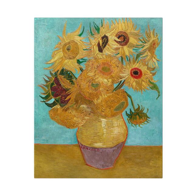Vase with Twelve Sunflowers by Vincent Van Gogh Matte Canvas, Stretched, 0.75”