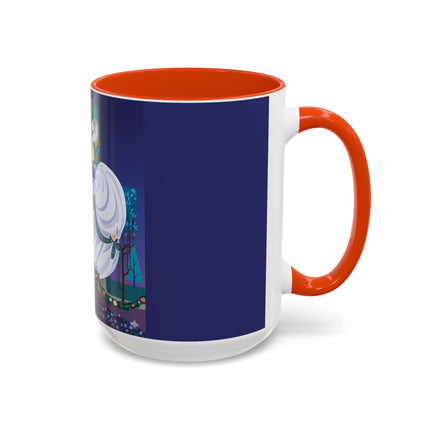 Moonlit Garden Waltz Colorful Mug (11oz, 15oz) – Rococo Romance, Garden Elegance & Enchanted Dance