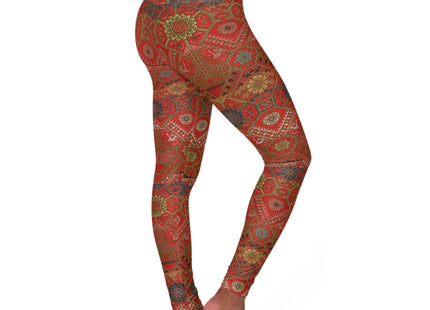 Japanese Fan Pattern by G.A. Audsley High Waisted Yoga Leggings (AOP)