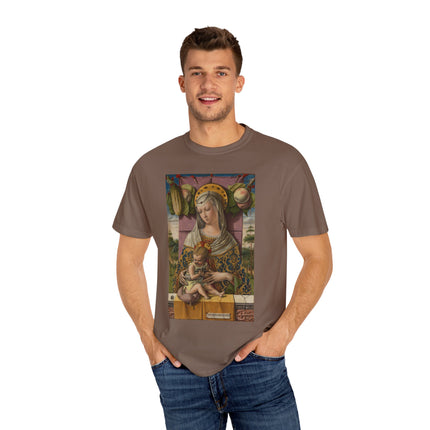 Madonna and Child by Carlo Crivelli Unisex Garment-Dyed T-shirt