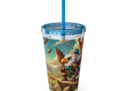 Watchful Guardian Sunsplash Tumbler with Straw, 16oz
