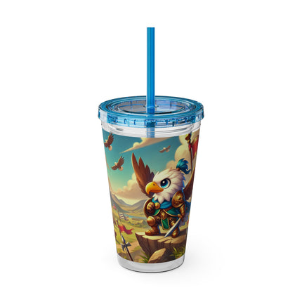Watchful Guardian Sunsplash Tumbler with Straw, 16oz