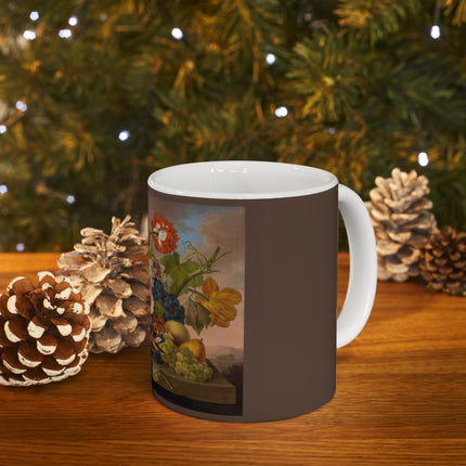 Floral Still Life by Franz Xaver Petter Ceramic Mug 11oz