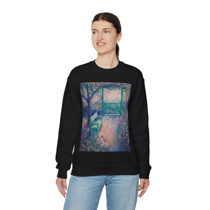 The Artist’s Garden (The Green Chair) by Theodore Earl Butler Heavy Blend™ Crewneck Sweatshirt