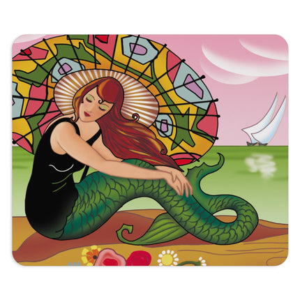 Siren Serenade  by Carlo Chiostri Mouse Pad, Round and Rectangle