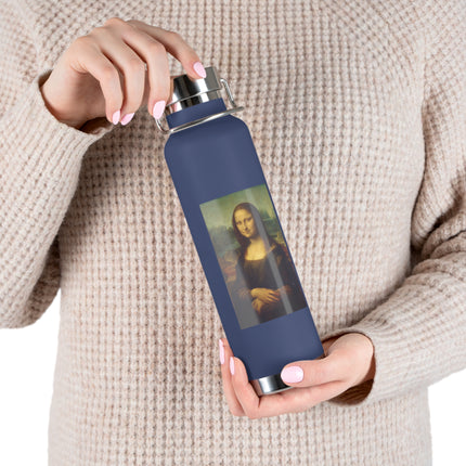 Mona Lisa by Leonardo da Vinci Copper Vacuum Insulated Bottle, 22oz
