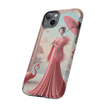 Petals, Porcelain, and Flamingos Phone Cases