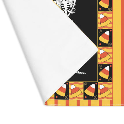 Candy Corn Skeleton Placemat, 1pc