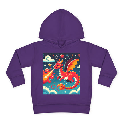Starry Sky Dragon Toddler Pullover Fleece Hoodie