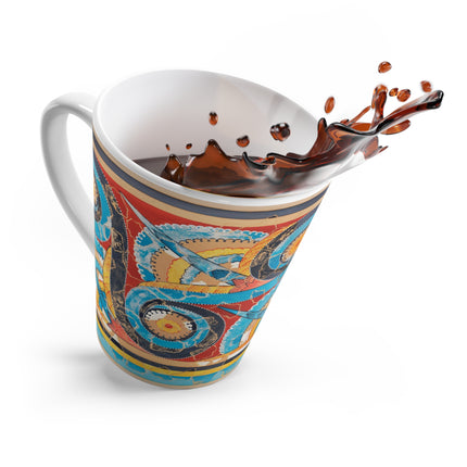 Reproduction of S-Spiral Frieze by Emile Gilliéron Latte Mug